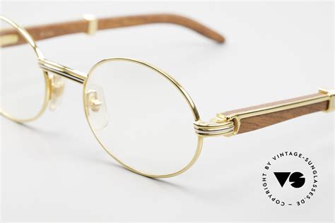 round cartier glasses|cartier wood frame glasses.